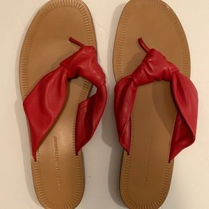 Diane Von Furstenberg Leather Thong Sandals